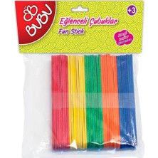 Bubu Bu-Bu Eğlenceli Çubuklar Renkli 40'Lı Kısa 11,5X1 Cm hs0016