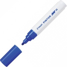 Pilot Pintor Keçeli Markör Dekor Boya Kalemi (M) Mavi Sw-Pt-M-Bl (6 Lı Paket)