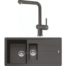 Franke Bfg 651-97 Slate Grey Granit Eviye + Franke Active Plus Doccia 2.0 Slate Grey Spiralli Mutfak Bataryası Seti