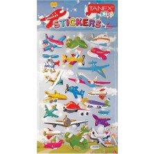  tanex hava taşıtları serisi 3d etiket sticker tnx-26156
