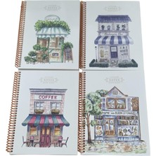  keskin color defter spralli karton kapak 16,5x22,5 cm 80 yaprak kareli la plume shop (karışık renk 1 adet)