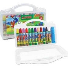 Alpino 12 Renk Plastik Kutu Pastel Boya DC-008296 Sanat İçin Renkli Kalem Seti