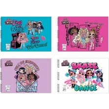 Keskin Color L.O.L. Tweens Spiralli Resim Defteri 17X25Cm 15 Yaprak 300115-78 (Karışık Renk 1 Adet)