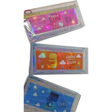 Joyz İşıklı Desenli Kalem Çantası Dinazor 3/S Jy-0029-01 (Karışık Renk 1 Adet)