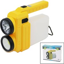 Otohousse 3in 13W+COB LED+360°SMDEL Feneri USB Şarj Powerbank 1500LM Işık Ayarı Gün Işık - Beyaz Metal ASKI+B42 PT-8439 (5545)