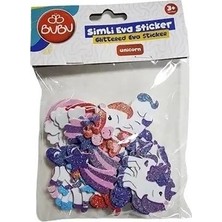  bu-bu simli eva sticker unicorn st0154