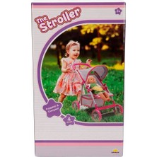 Sunman Oyuncak Puset 4 Teker Tenteli Metal Pembe/Gri