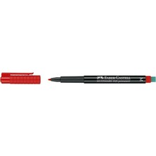 Faber-Castell Asetat Kalemi Permanent M Seri Kırmızı 15 25 21 (10 Lu Paket)