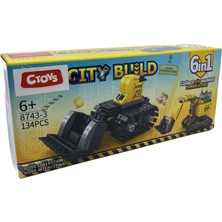 Lelebrother City Build Iş Makinesi Seti Eğitici Blok Oyuncak No-3