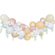 Meri Meri - Papatya Balon Zinciri - Pastel - 51 Balon