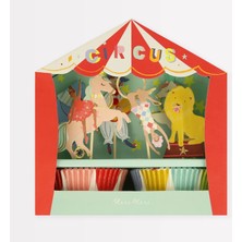 Meri Meri - Circus Cupcake Kit - Sirk Cupcake Kit (x24)