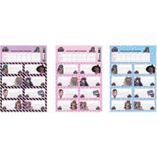  keskin color l.o.l.tweens ders programlı 3 lü okul etiketi