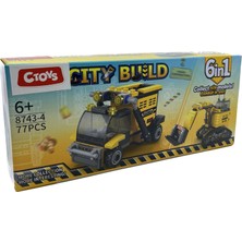 Lelebrother City Build Iş Makinesi Seti Eğitici Blok Oyuncak No-4