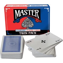  ks games master standart oyun kağıdı ıskambil briç oyun kağıdı (2 li 1 paket) t490