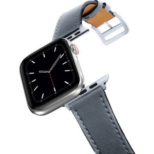 Ally Apple Watch 7-8 45MM 6-5-4 44MM Watch Ultra 49MM Single Coil Deri Kayış Kordo - EM002Z-7USJ5