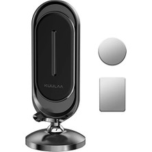 Kuulaa Universal Mıknatıslı Standlı Cep Telefon Araç Tutucu ALUMINUM-(5775) - EM002Z-7US7W7
