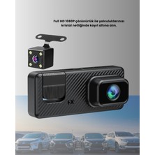 Araç Içi Güvenlik Kamerası | 3 Kanallı 24 Saat Park Kaydı Destekli - EM002Z-7U1KY5