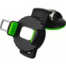 Ally 360 Dönebilen Torpido Üstü Vakumlu Araç Oto Telefon TUTUCU-(5775) - EM002Z-7UST07