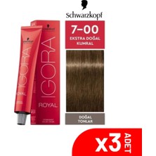 Igora Royal 7-00 Ekstra Doğal Kumral 60ML-3LÜ