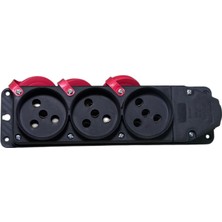 Ormey Kauçuk Trifaze 3 Lü Grup Priz