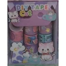  joyz desenli dıy bant seti kedi 4/s jy-0017-06