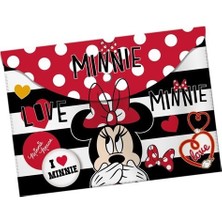 Ottonya Disney Minnie Mouse Çıtçıtlı Dosya Jfu (12 Li Paket)