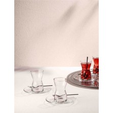 Paşabahçe 950070 Irmak 12 Parça 6 Kişilik Cam Çay Seti Takımı 130CC