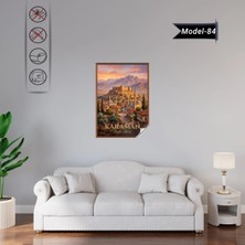Akıllı Kağıt Türkiye Iller Tablo - Poster Karaman (Model-84)