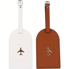 Beypa Bavul Bagaj Etiket Seti 2 Li Çift Altın Baskılı Şık ve Hafif