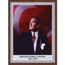 Panda Atatürk Posteri Mdf Çerçeveli 50X70Cm