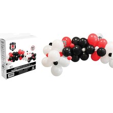 Balonevi Beşiktaş Asorti Balon Dekorasyon Seti 70 Li Paket