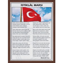 Panda 50X70 İstiklal Marşı Mdf Çerçeveli Pan409