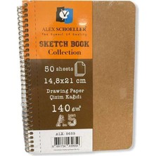 Alex Schoeller Sketchbook Collection Eskiz Defteri A5 140 Gr 50 Yaprak Alx-9659