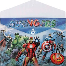 Ottonya Disney Marvel Çıtçıtlı Dosya Shield (12 Li Paket)