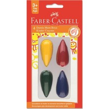 Faber-Castell 4 Renk Damla Mum Boya Seti 528240505 Çocuklar İçin Eğlenceli Boyama Seti