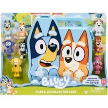 Moose Toys Oyuncak Bluey Deluks Taşıma Çantası ve 8 Li Figür Seti 17638