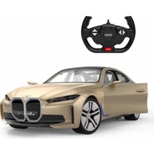 Sunman 1/14 F/F BMW i4 Concept Uzaktan Kumandalı Araba Platin Gold Dayanıklı Tasarım