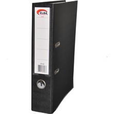  elba büro klasör geniş plastik siyah (25 li paket)