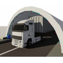 Sismist Dezenfektan, Kimyasal Araç Girişi Püskürtme Tüneli 80 Metal Nozullu No:k7