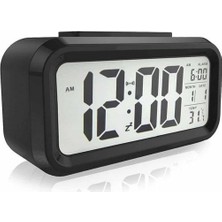 Dijital Masa Saati Takvim Çalar Saat Alarmlı Işıklı LED Ekran Pilli - EM002Z-7U9N46