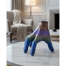 3D Multicolor El Biblo 27X22 cm Sanatsal ve Dikkat Çekici Dekor - EM002Z-7T3KI0