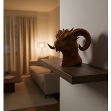 Dekoratif Gold Ejderha Heykeli Koleksiyonluk Fantastik Tasarım - EM002Z-7U7DU0