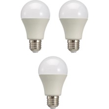 Ledolet 9W (60W) LED Ampul E27 4000K Gün Işığı 3 Adet