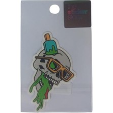  ekstrafix yapışkanlı sudan etkilenmeyen sticker the sticker story kurukafa tss0268 (1 adet)