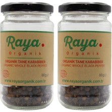 Raya Organik Organik Tane Karabiber 2’li Set (2 x 80 gr – Toplam 160 Gr)
