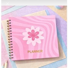 Lizy Spiralli Süresiz Planlayıcı - 19X19CM - Motivasyon ve Sticker Sayfaları