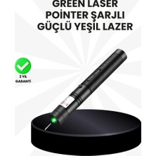 Yüksek Güçlü Yeşil Lazer Pointer 5000MW Şarjlı - EM002Z-7T3SP5