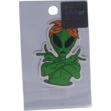  ekstrafix yapışkanlı sudan etkilenmeyen sticker the sticker story uzaylı tss0267 (1 adet)