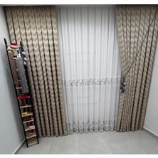 Nivemes Home Nivemeshome Lale Gümüş 1/3 Pileli Tül Perde Apm