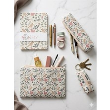 Lizy Desenli Defter, Kalemlik, Cüzdan ve El Çantası Seti (Defter: 96 Yp, 14*20)